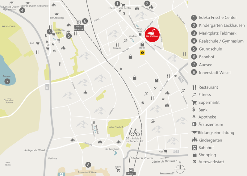 Lageplan Wesel